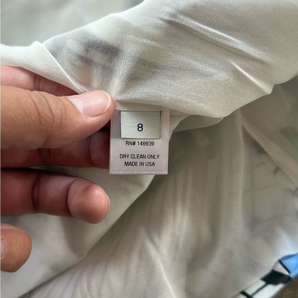 Novis Women’s Skirt Landscape Print Multicolor White Size 8 Made in USA - Picture 6 of 6